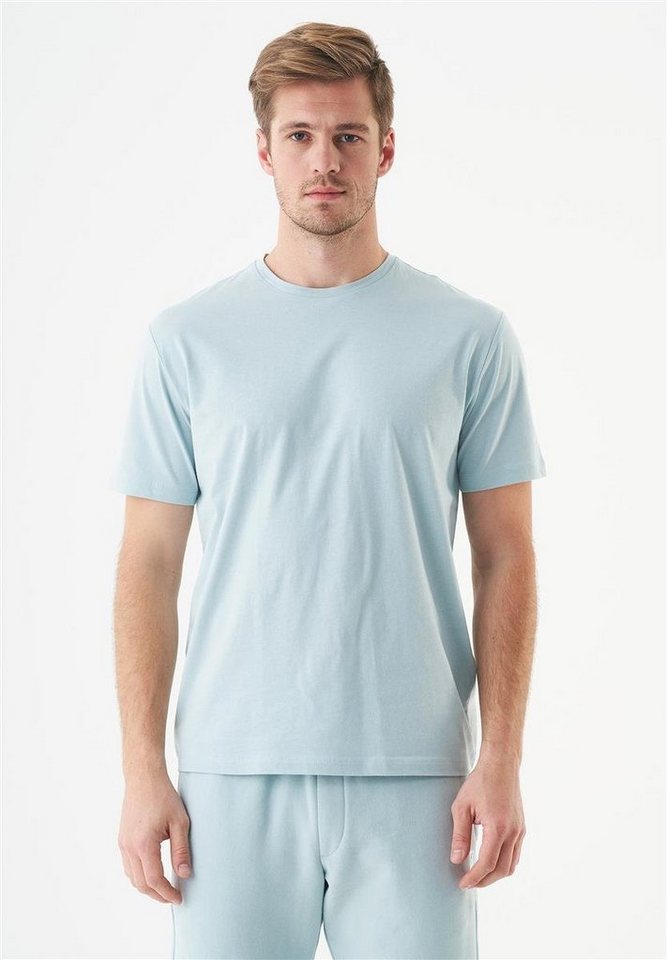 ORGANICATION T-Shirt Tillo-Unisex Basic T-Shirt in Mint Blue von ORGANICATION