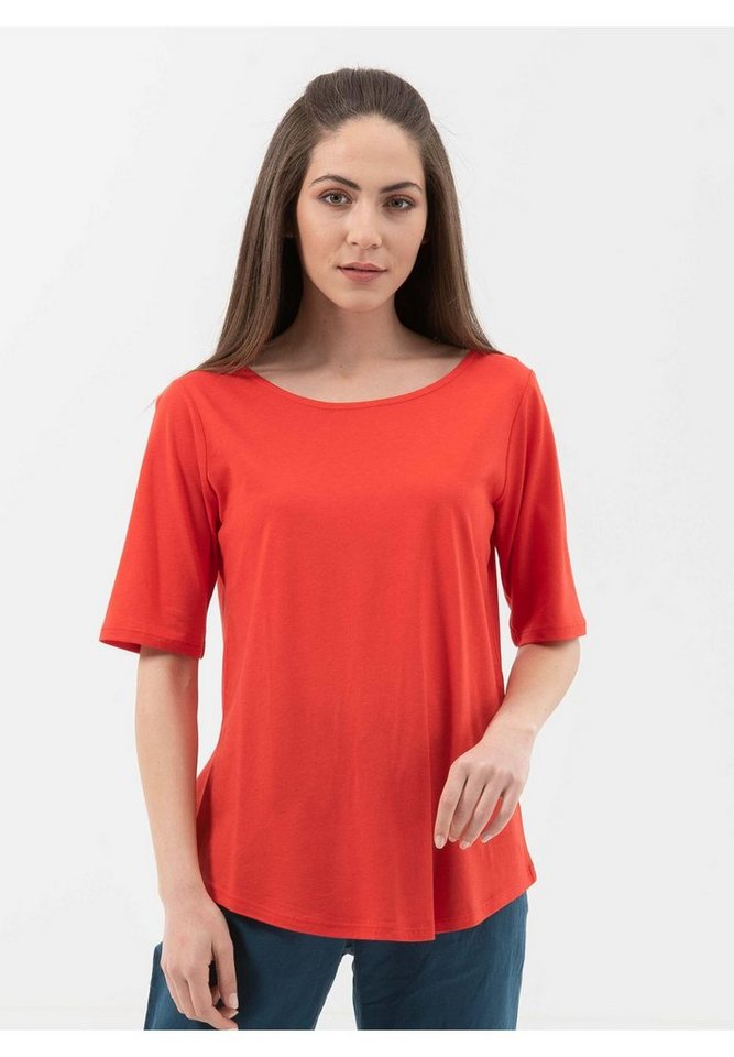ORGANICATION T-Shirt T-Shirt aus Tencel™-Bio-Baumwolle-Mix in Red von ORGANICATION
