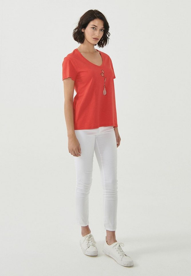 ORGANICATION T-Shirt Women's Printed T-Shirt in Red ORGANICATION T-Shirt Women's Printed T-Shirt in Red von ORGANICATION