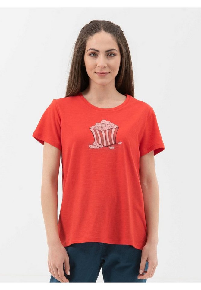 ORGANICATION T-Shirt T-Shirt aus Bio-Baumwolle mit Popcorn-Print in Red ORGANICATION T-Shirt T-Shirt aus Bio-Baumwolle mit Popcorn-Print in Red von ORGANICATION