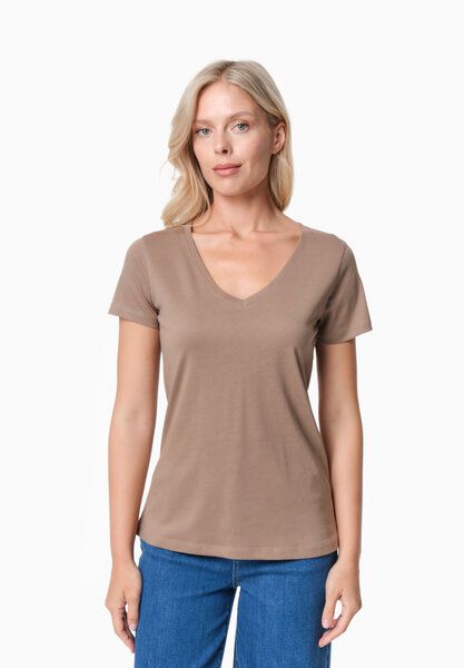 ORGANICATION TAMARRA | T-Shirt aus TENCEL Modal und Bio-Baumwolle mit V-Ausschnitt von ORGANICATION