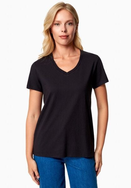 ORGANICATION TESSA | Basic T-Shirt aus Bio-Baumwolle mit V-Ausschnitt von ORGANICATION