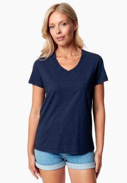 ORGANICATION TESSA | Basic T-Shirt aus Bio-Baumwolle mit V-Ausschnitt von ORGANICATION