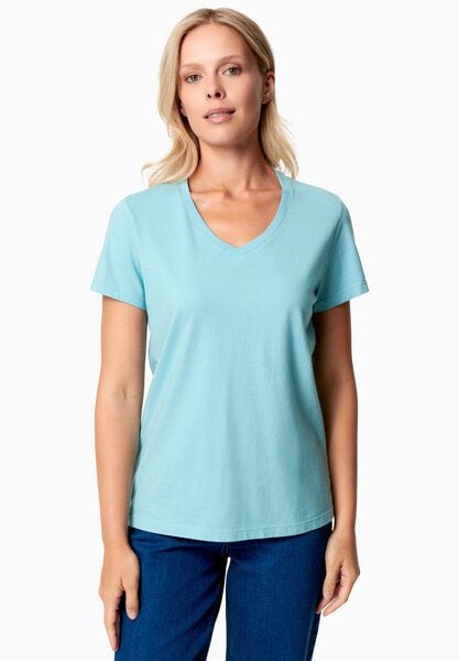 ORGANICATION TESSA | Basic T-Shirt aus Bio-Baumwolle mit V-Ausschnitt von ORGANICATION