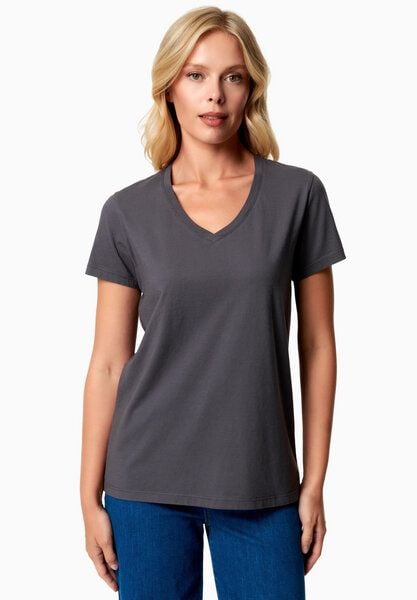 ORGANICATION TESSA | Basic T-Shirt aus Bio-Baumwolle mit V-Ausschnitt von ORGANICATION
