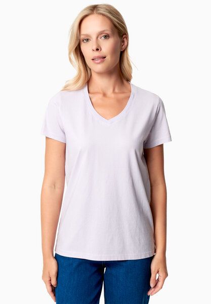 ORGANICATION TESSA | Basic T-Shirt aus Bio-Baumwolle mit V-Ausschnitt von ORGANICATION