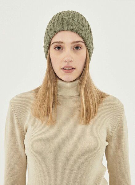 ORGANICATION Unisex Strick-Beanie aus Bio-Merinowolle und Bio-Baumwolle von ORGANICATION