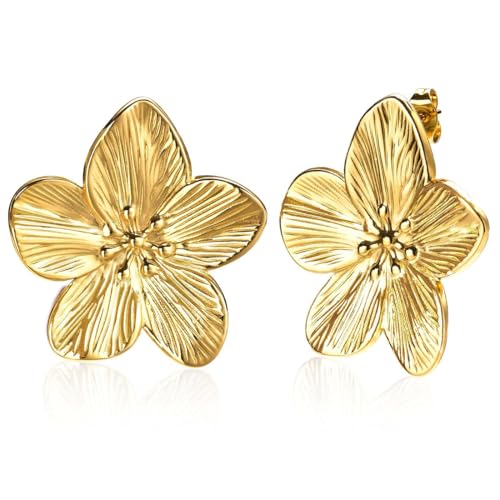 ORGYAML Blumen Ohrringe Groß,Blume Tropfen Ohrringe Statement Flower Earrings Hypoallergene Modeschmuck für Damen ORGYAML Blumen Ohrringe Groß,Blume Tropfen Ohrringe Statement Flower Earrings Hypoallergene Modeschmuck für Damen von ORGYAML