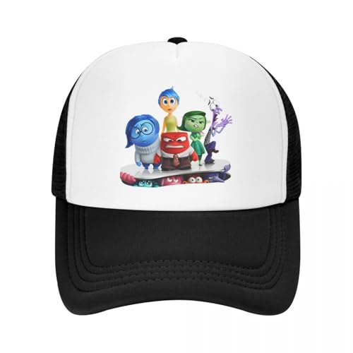 Baseballkappe Inside Out 2 Emotionale Gruppe Film Poster Mesh Baseballkappe Erwachsene Outdoor Trucker Hut Verstellbare SonnenhüteGeburtstagsgeschenk von ORHFHVW