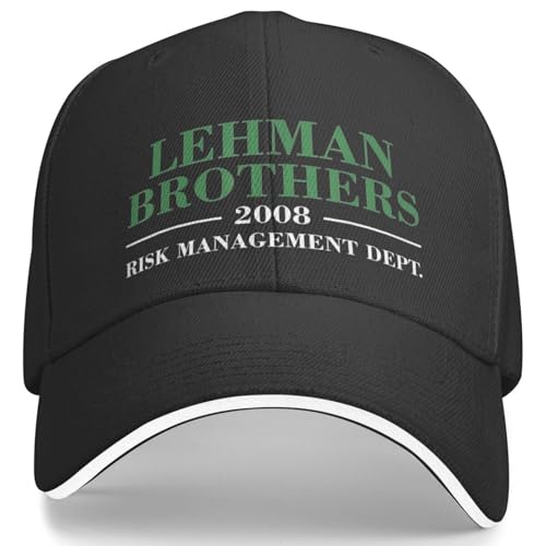 ORHFHVW Baseballkappe Lehman Brothers Risk Management Dept Männer Frauen Custom Logo Trucker Hut Feder Fitted Retro Atmungsaktive Snapback Cap Geburtstagsgeschenk von ORHFHVW