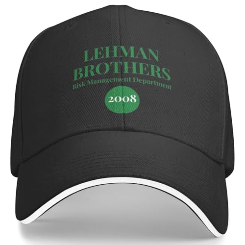 ORHFHVW Baseballmütze Lehman Brothers Risk Management Dept (14) Klassische Trucker Hut Sommer Männer Erwachsene Tennis Skate Snapback Cap Geburtstagsgeschenk von ORHFHVW