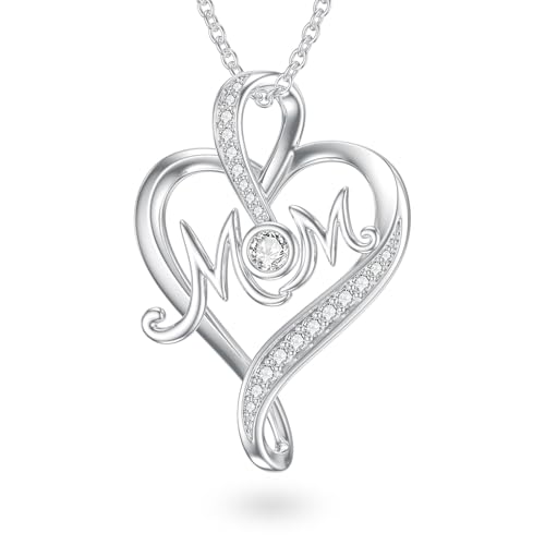 ORIDIO Diamant-Herz-Mama-Halskette für Damen ORIDIO Diamant-Herz-Mama-Halskette für Damen von ORIDIO