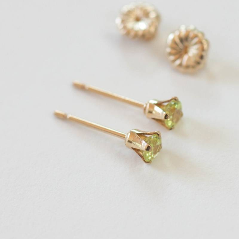 Chrysoberyl Ohrstecker, 14K Gold Filled, 3mm Ohrstecker Chrysoberyl Ohrstecker, 14K Gold Filled, 3mm Ohrstecker von ORIENTMINERAL