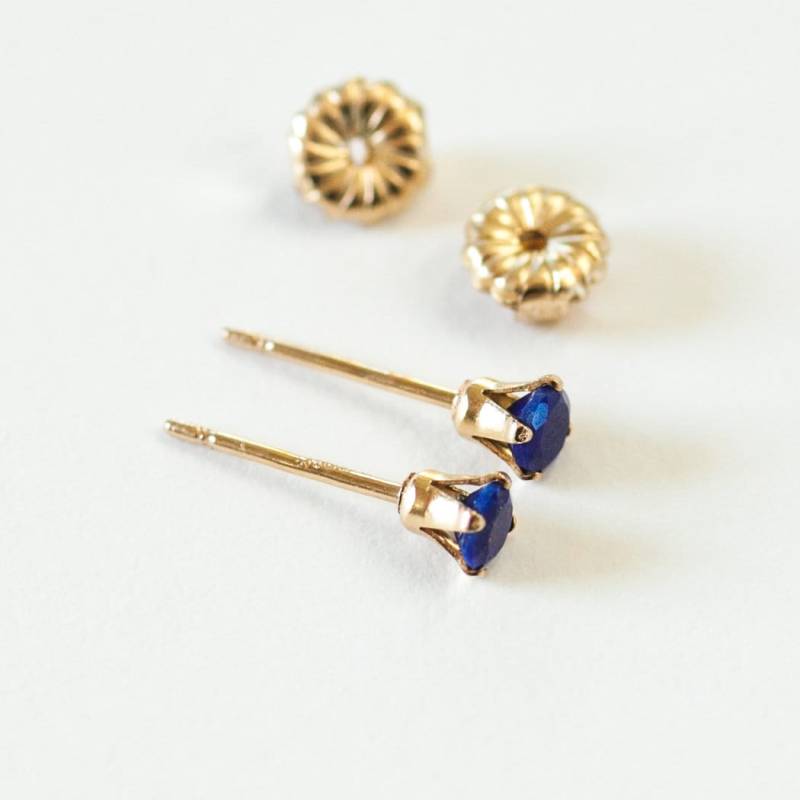 Lapis Lazuli Ohrstecker, 14K Gold Filled, 3mm Ohrstecker Lapis Lazuli Ohrstecker, 14K Gold Filled, 3mm Ohrstecker von ORIENTMINERAL