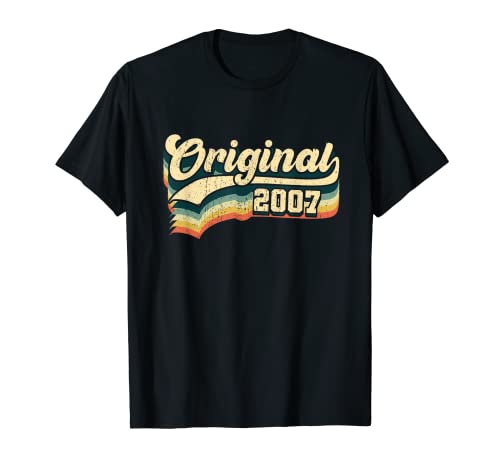 17. Geburtstag Geschenk Original Junge Mädchen Jahrgang 2007 T-Shirt von ORIGINAL Dein Jahrgang Deine Geschenkidee