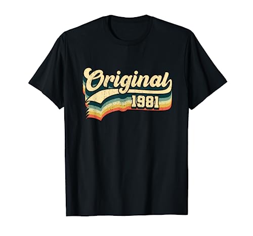 43. Geburtstag Geschenk Original Männer Frauen Jahrgang 1981 T-Shirt von ORIGINAL Dein Jahrgang Deine Geschenkidee