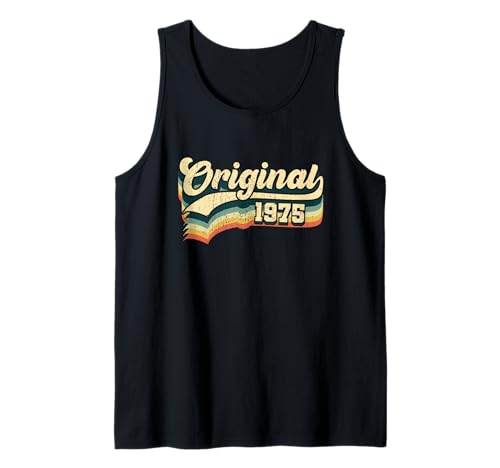50. Geburtstag Geschenk Original Männer Frauen Jahrgang 1975 Tank Top von ORIGINAL Dein Jahrgang Deine Geschenkidee