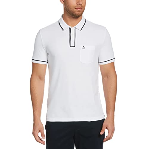 ORIGINAL PENGUIN Herren Earl Polo Shirt, Bright White, L von Original Penguin