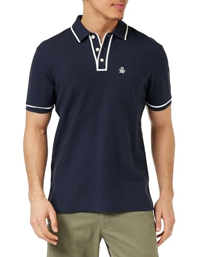 ORIGINAL PENGUIN Herren Earl Polo Shirt, Dunkler Saphir, M von Original Penguin