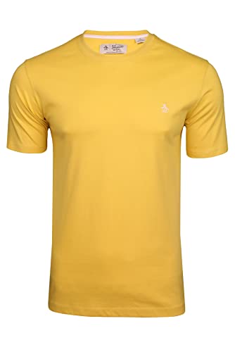 Mens Organic Cotton Logo T-Shirt -Short Sleeved PIN-Point-STICKIGES Logo-T-STÜCK, von Original Penguin