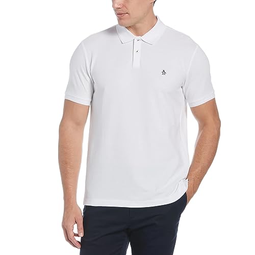 ORIGINAL PENGUIN Herren Daddy Polo Org PIQ S Polohemd, Bright White, L von Original Penguin