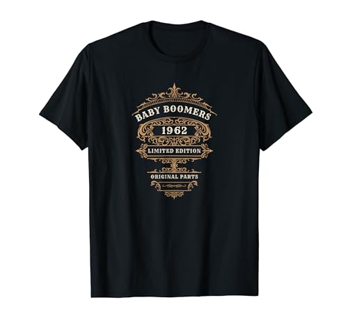 Vintage Geburtstag, Baby-Boomer 1962, Originalteile T-Shirt Vintage Geburtstag, Baby-Boomer 1962, Originalteile T-Shirt von ORIGINAL VINTAGE BIRTHDAY BABY BOOMER 1962