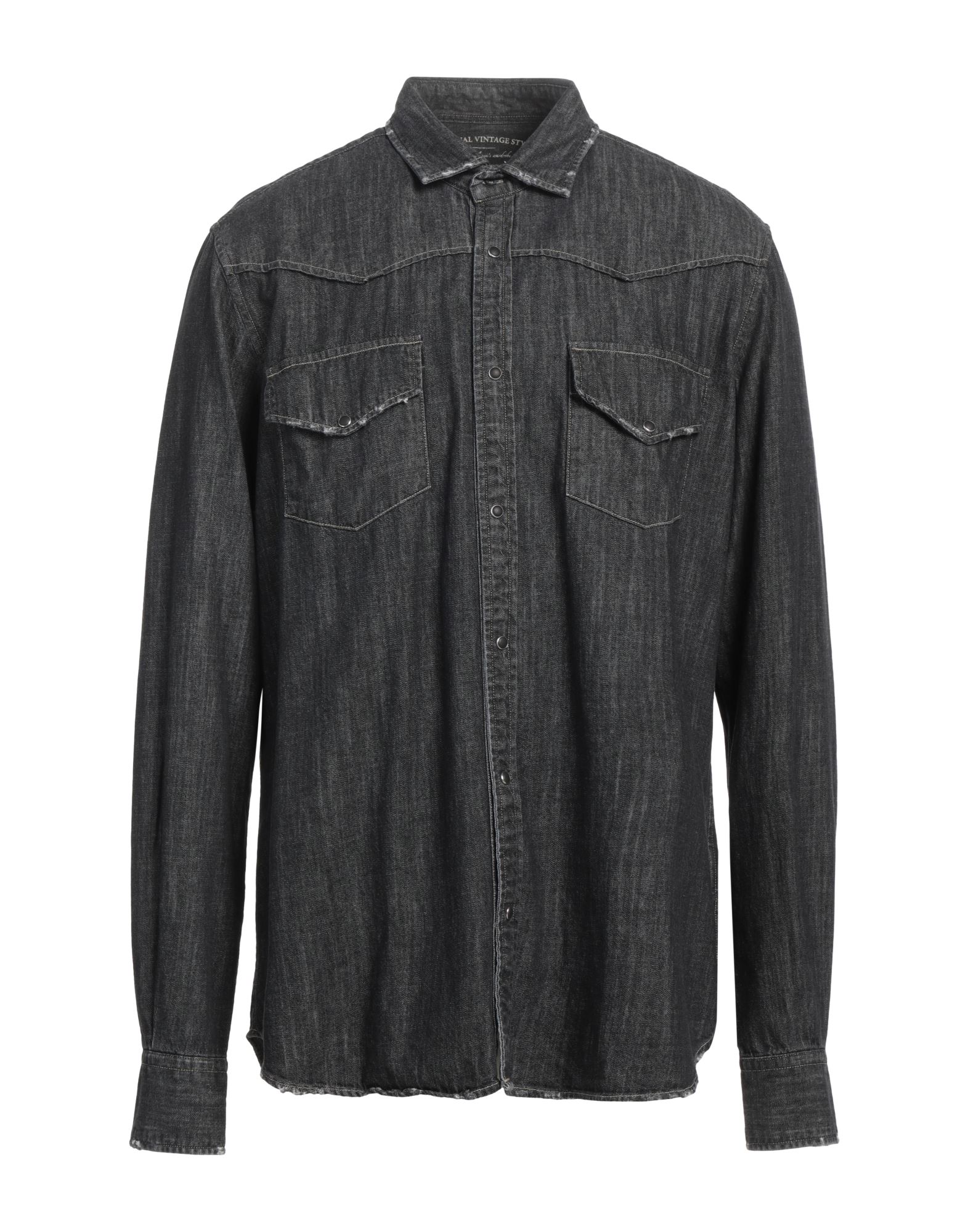 ORIGINAL VINTAGE STYLE Jeanshemd Herren Schwarz ORIGINAL VINTAGE STYLE Jeanshemd Herren Schwarz von ORIGINAL VINTAGE STYLE