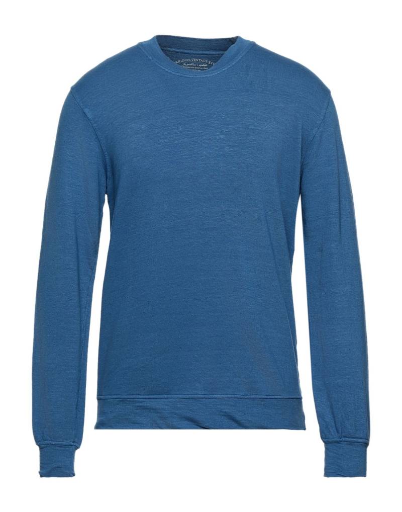 ORIGINAL VINTAGE STYLE Sweatshirt Herren Taubenblau von ORIGINAL VINTAGE STYLE