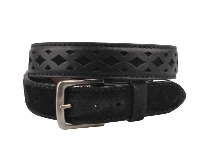 ORIGINALBELTS Ledergürtel 7511-Serraje Negro von ORIGINALBELTS