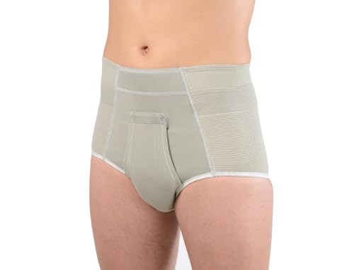 Rutschfeste elastischer Herren Slip GESCHLOSSEN - Farbe: grau - Art. 316 Größe 4 > 86-90 cm von ORIONE