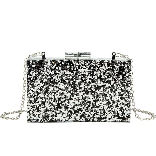 ORKDFJ All-Match, Acryl, Pailletten, klein, quadratisch, Party-Clutch, Pailletten, Schwarz, Einheitsgröße ORKDFJ All-Match, Acryl, Pailletten, klein, quadratisch, Party-Clutch, Pailletten, Schwarz, Einheitsgröße von ORKDFJ