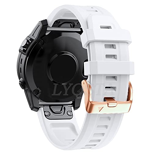 ORKDFJ New20 mm Smartwatch-Armband für Garmin Fenix 7S/5S Plus/6S/6S Pro, Schnellverschluss-Armband, Silikon-Armband, Roségold, For Fenix 6S Pro, Achat von ORKDFJ