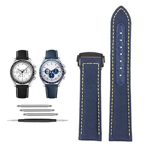 ORKDFJ Nylon-Armband für Omega Seamaster 300 Speedmaster AT150 Omega Speedmaster Slubby 310.32 Serie, 19 mm / 20 mm, 20 mm, Achat ORKDFJ Nylon-Armband für Omega Seamaster 300 Speedmaster AT150 Omega Speedmaster Slubby 310.32 Serie, 19 mm / 20 mm, 20 mm, Achat von ORKDFJ