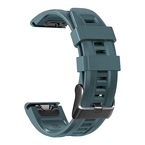 ORKDFJ Silikon-Smartwatch-Armband für Garmin Fenix 7X 7 Fenix 6X 6 Pro Fenix 5X 5 Plus 3HR 22 mm 26 mm, Schnellverschluss-Armband, 22mm Fenix 6 6 Pro, Achat von ORKDFJ
