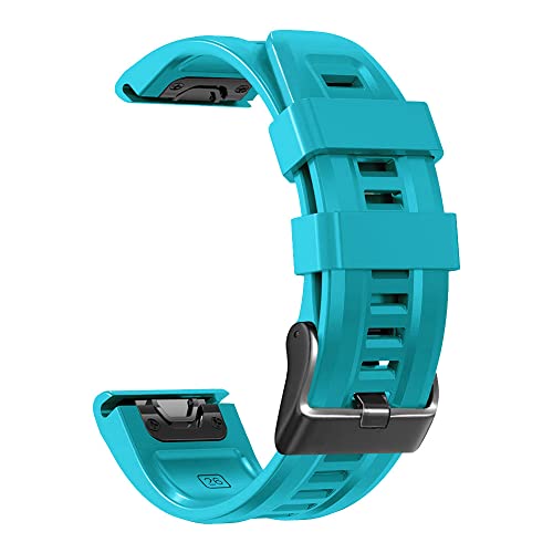 ORKDFJ Silikon-Smartwatch-Armband für Garmin Fenix 7X 7 Fenix 6X 6 Pro Fenix 5X 5 Plus 3HR 22 mm 26 mm, Schnellverschluss-Armband, 26mm For Fenix 5X 5XPlus, Achat von ORKDFJ