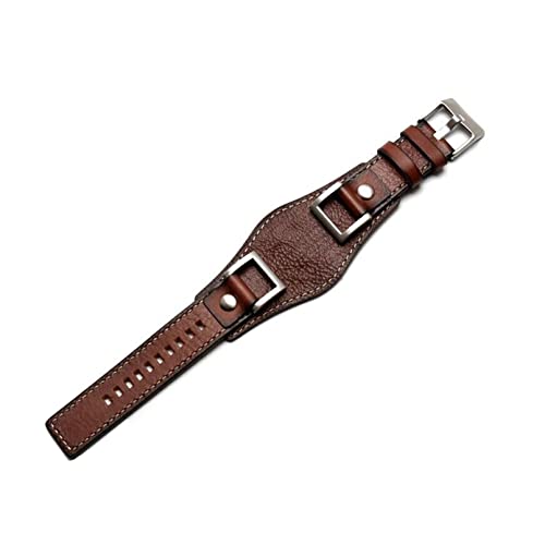 ORKDFJ Uhrenarmband aus echtem Leder für Fossil JR1157, Uhrenarmband im Vintage-Stil mit Edelstahlgelenk, 24 mm, 24 mm, Achat von ORKDFJ