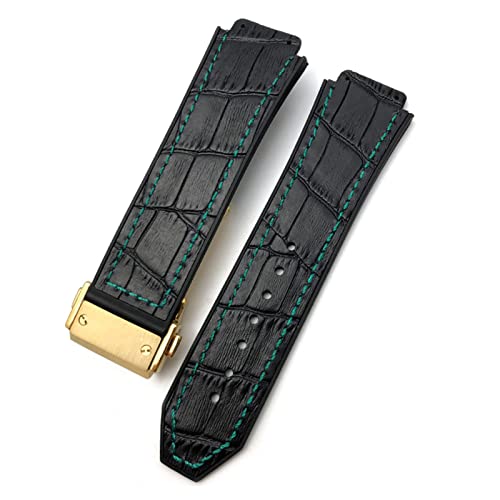 ORKDFJ Uhrenarmband für HUBLOT Classic Fusion Universe Big Bang Serie, Rindsleder, 25–19 mm, Kalbsleder, Sportarmband für Damen und Herren, 25-19mm, Achat von ORKDFJ