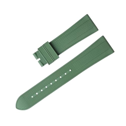 ORKDFJ Weiches Fluorkautschuk-Uhrenarmband für Tudor-Armband M79360.M79363, Edelstahl-Faltschnalle, Black Bay 1958 GMT, 41 mm, Pelagos, 22 mm, flaches Ende, 22 mm, Achat von ORKDFJ
