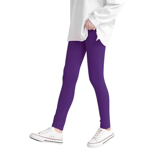 ORPAPA Leggings Mädchen Kinder Baumwolle Hose Sport Yoga Lang Blickdicht von ORPAPA