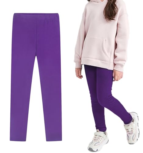 ORPAPA Leggings Mädchen Kinder Warme Baumwolle Lang Hosen Sport Yoga Gefütterte Leggings für Mädchen von ORPAPA