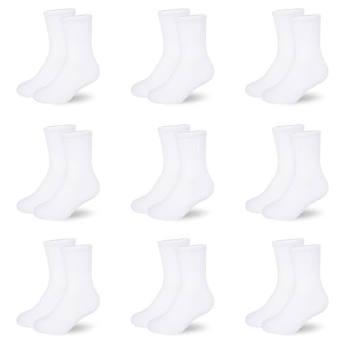 ORPAPA Socken Kinder Sportsocken Tennissocken Kinder Jungen Mädchen Elastische Baumwolle Kindersocken 9 Paar von ORPAPA