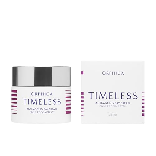 ORPHICA TIMELESS Anti-aging Tagescreme, Antifalten, Antiaging, Feuchtigkeit, Gesicht Creme, Naturkosmetik, Feuchtigkeitscreme, Damen Kosmetik mit Vitamin, Hautpflege, Testsieger, 50 ml von ORPHICA