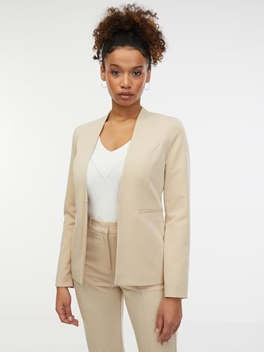 ORSAY Beige Damen-Jacke Blazer für Damen | Perfekte Ergänzung für Business- und Freizeitlooks | Eleganz mit einem Blazer | Damenmode online | Stilvolle Jacken | Trendige Blazer | Büro Essentials 40 von ORSAY