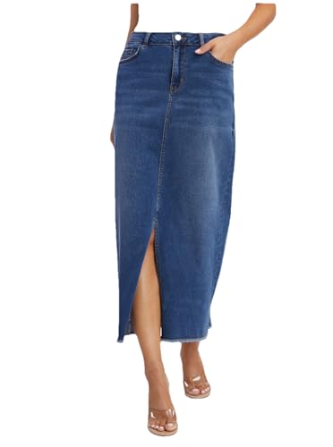 ORSAY Blauer Damen Denim-Maxirock Jeansröcke | Klassische Denim-Styles | Vielseitige Röcke | Modische Damenröcke | Trendige Rockmode | Casual-Chic | Alltagsmode 40 von ORSAY