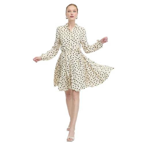 ORSAY Cremefarbenes Damen-Hemdblusenkleid Knielang von ORSAY