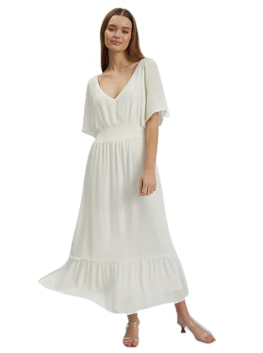 ORSAY Cremefarbenes Damen-Maxikleid Sommerkleider | Leichte und luftige Looks | Trendige Sommermode | Stylische Damenkleidung | Moderne Kleider | Sommer-Trends | Vielseitige Kleiderkollektion 36 von ORSAY