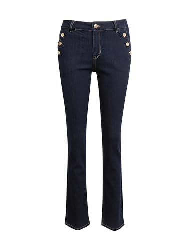 ORSAY Dunkelblaue Damen-Straight-Fit-Jeans Skinny Fit Damenjeans | Zeitlose Eleganz | Bequeme Passform | Stylische Jeans | Klassische Denim-Mode | Must-Have in jeder Garderobe | Vielseitige Jeans 36 von ORSAY