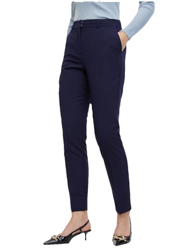 ORSAY Dunkelblaue Damenhose Slim Fit Hosen für Damen | Stilvolle Damenhosen | Bequemer Modetrends | Vielseitige Kollektion | Business Casual | Moderne Schnitte 40 von ORSAY