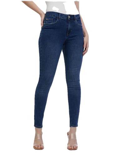 ORSAY Dunkelblaue Skinny Fit Jeans Damen Skinny Fit Damenjeans | Zeitlose Eleganz | Bequeme Passform | Stylische Jeans | Klassische Denim-Mode | Must-Have in jeder Garderobe | Vielseitige Jeans 40 von ORSAY