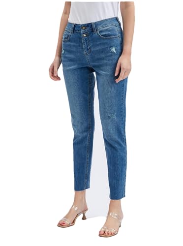 ORSAY Dunkelblaue Straight Fit Jeans für Damen Skinny Fit Damenjeans | Zeitlose Eleganz | Bequeme Passform | Stylische Jeans | Klassische Denim-Mode | Must-Have in jeder Garderobe | Vielseitige Jeans von ORSAY